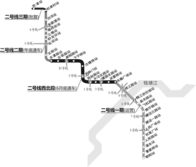 杭州地铁3号线最新线路图，自然美景探索之旅启动